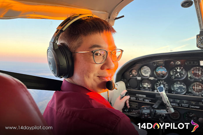 14DAYPILOT Student Trains in Dedicated Aircraft